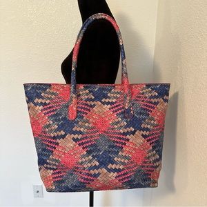 Large Woven-look ‘C’ Tote